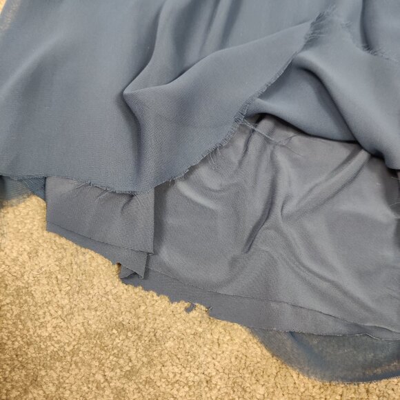 Refka Women's Palazzo Flare Pants Size 8 Blue Lined Pull On Casual Outerwear - Picture 5 of 11